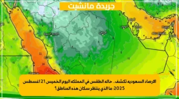 الأرصاد السعودية تكشف.. حالة الطقس في المملكة اليوم الخميس 21 أغسطس 2025 ما الذي ينتظر سكان هذه المناطق؟ 1